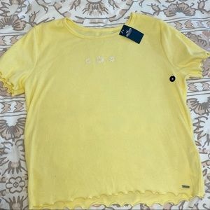 NWT HOLLISTER DAISY BABY TEE SIZE MEDIUM